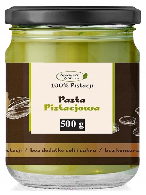 ~ PASTA PISTACJOWA 500G MASŁO KREM PISTACJOWY Z PISTACJI POLECA ZDROWA MARKA
