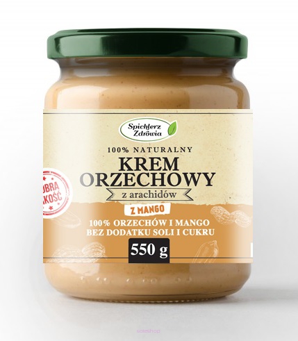 KREM ORZECHOWY Z MANGO 550G HIT
