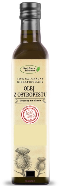 PRAWDZIWY OLEJ Z OSTROPESTU TŁOCZONY NA ZIMNO