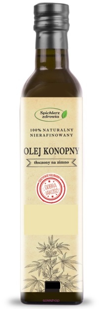 Prawdziwy Olej konopny tłoczony na zimno