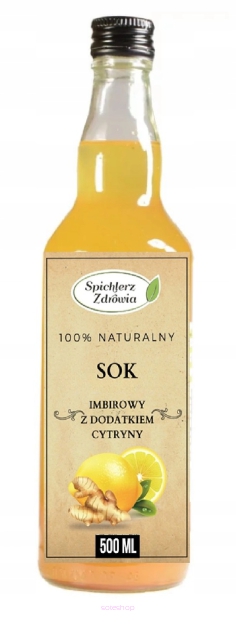 Sok imbirowy z dod. cytryny 500ml 100% NFC 