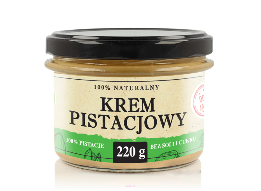 KREM PISTACJOWY PASTA Z PISTACJI 220G