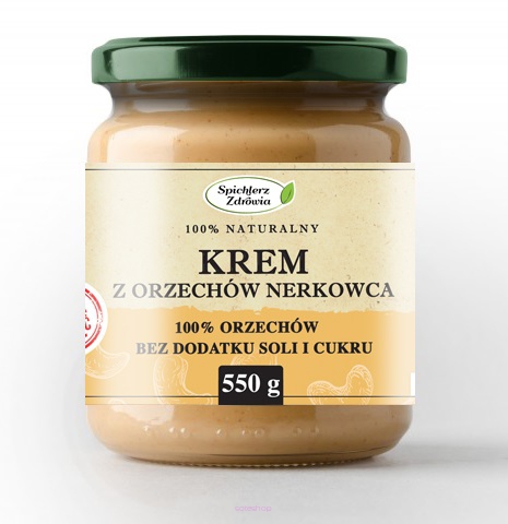KREM Z ORZECHÓW NERKOWCA 550G