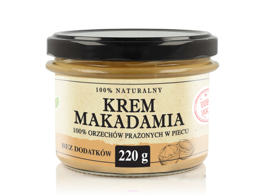 ZAWSZE ŚWIEŻY KREM  Z ORZECHÓW MAKADAMIA 220G NATURALNY