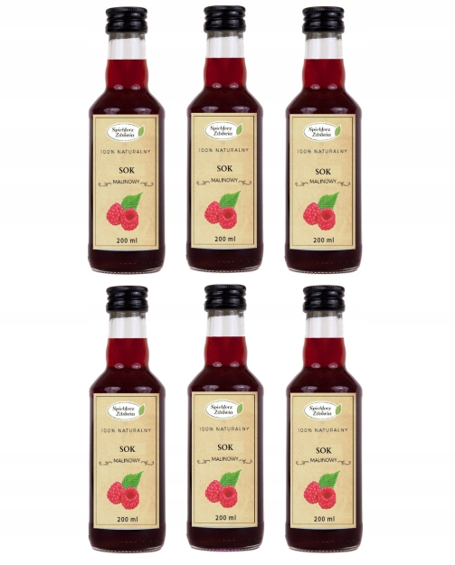 Sok malinowy 6x200ml 100% NFC