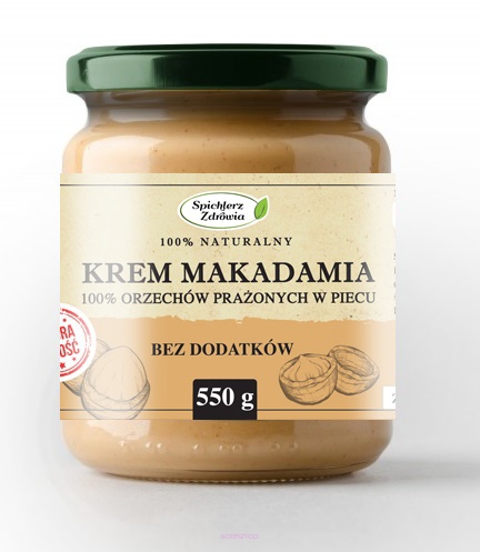 ZAWSZE ŚWIEŻY KREM Z ORZECHÓW MAKADAMIA 550G NATURALNY